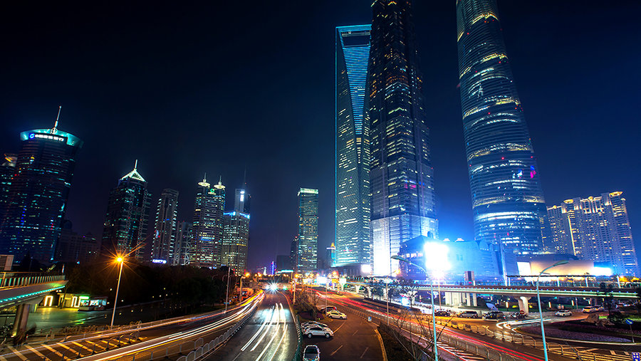 【中国的“曼哈顿” (上海陆家嘴夜景)摄影图片】风光摄影_太平洋电脑网摄影部落